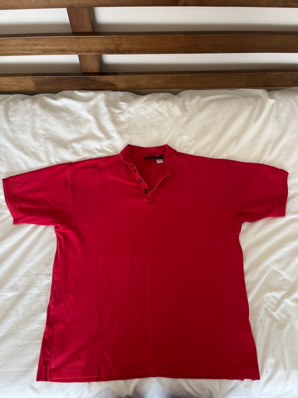 Patagonia Men's Red Short-Sleeve Polo Shirt